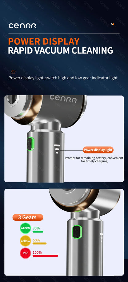 Power Display Rapid Vacuum Cleaning