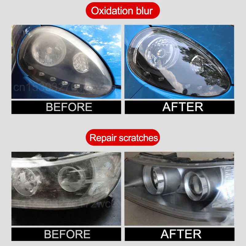 Car Headlight Polishing  – Removes Yellowing and Oxidation