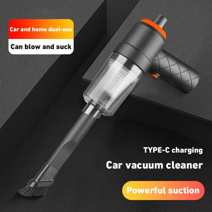 Car and home dual-use - can blow and suck - type-c charging - Car vacuum cleaner - Powerful suction 