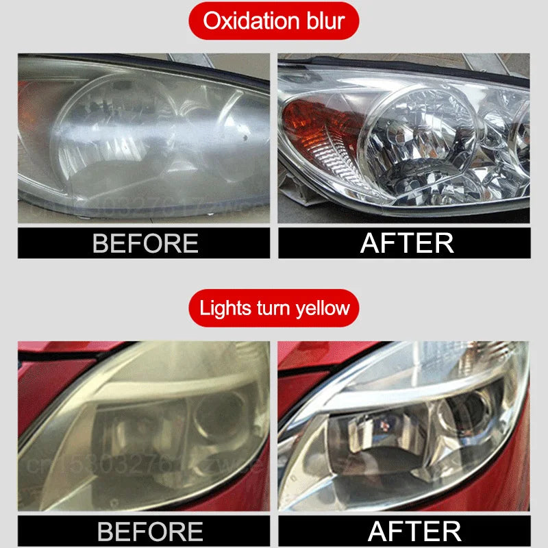 Car Headlight Polishing  – Removes Yellowing and Oxidation