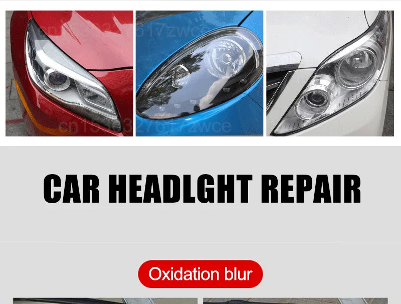 Car Headlight Polishing and Restoration Kit – Refurbish and Restore Clarity for Improved Night Visibility