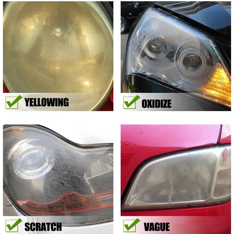 Car Headlight Polishing and Restoration Kit – Removes Yellowing and Oxidation